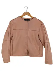 Vorschaubild 1 von Leichte Jacke Damen Rosa Gr. 34/XS Basic Übergangsjacke Leder