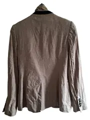 Vorschaubild 2 von Damen Blazer Gr. 34/XS Beige Business Leinen Baumwolle