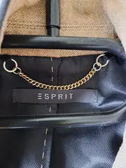 Vorschaubild 5 von Damen Blazer Gr. 34/XS Beige Business Leinen Baumwolle