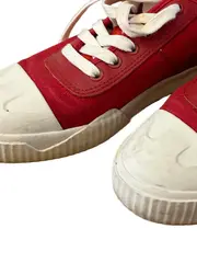 Vorschaubild 3 von Damen Sneaker Low Schnürung Textil Rot Gr. 39 Freizeit