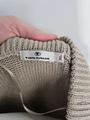 Vorschaubild 3 von Damen Strickweste Beige Gr. XL Kurzarm Knopfleiste