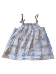 Vorschaubild 2 von Mädchen Kleid kariert rosa blau Gr. 156/158 Sommer