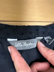 Vorschaubild 3 von Tunikakleid Damen Gr. 46 Schwarz Lochstickerei Boho