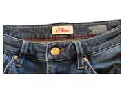 Vorschaubild 2 von Damen Jeans Slim Fit Blau Gr. 38 W33 Stretch Denim