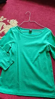 Vorschaubild 1 von Langarmshirt Damen Gr. 34/XS Grün Casual Oberteil