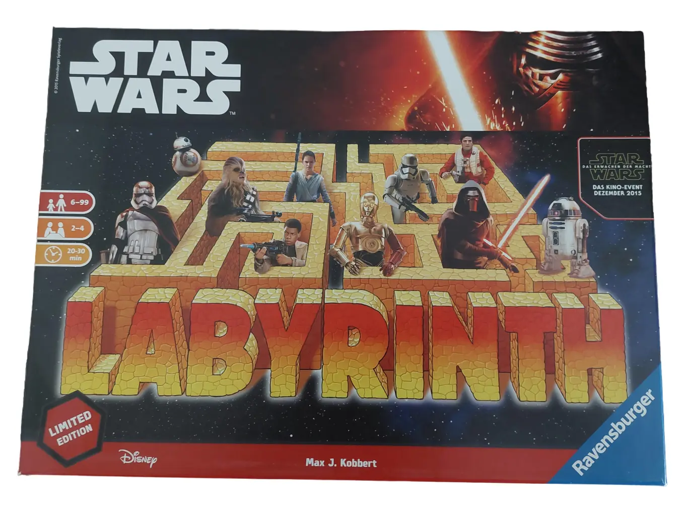 RAVENSBURGER Star Wars Labyrinth Brettspiel Limited Edition Kinder Gesellschaftsspiel