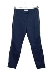 Vorschaubild 1 von Essentials Damen Stoffhose Gr. 38 Dunkelblau Seitenstreifen