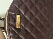 Vorschaubild 2 von Damen Rucksack gesteppt Rot Elegant Goldkette Freizeit Alltag