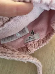 Vorschaubild 2 von Baby Mütze Rosa Bärenmotiv Bommeln 18-24 Monate Strick