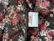 Vorschaubild 3 von Damen Bluse Gr. 38/M Rot Florales Muster Casual Langarm