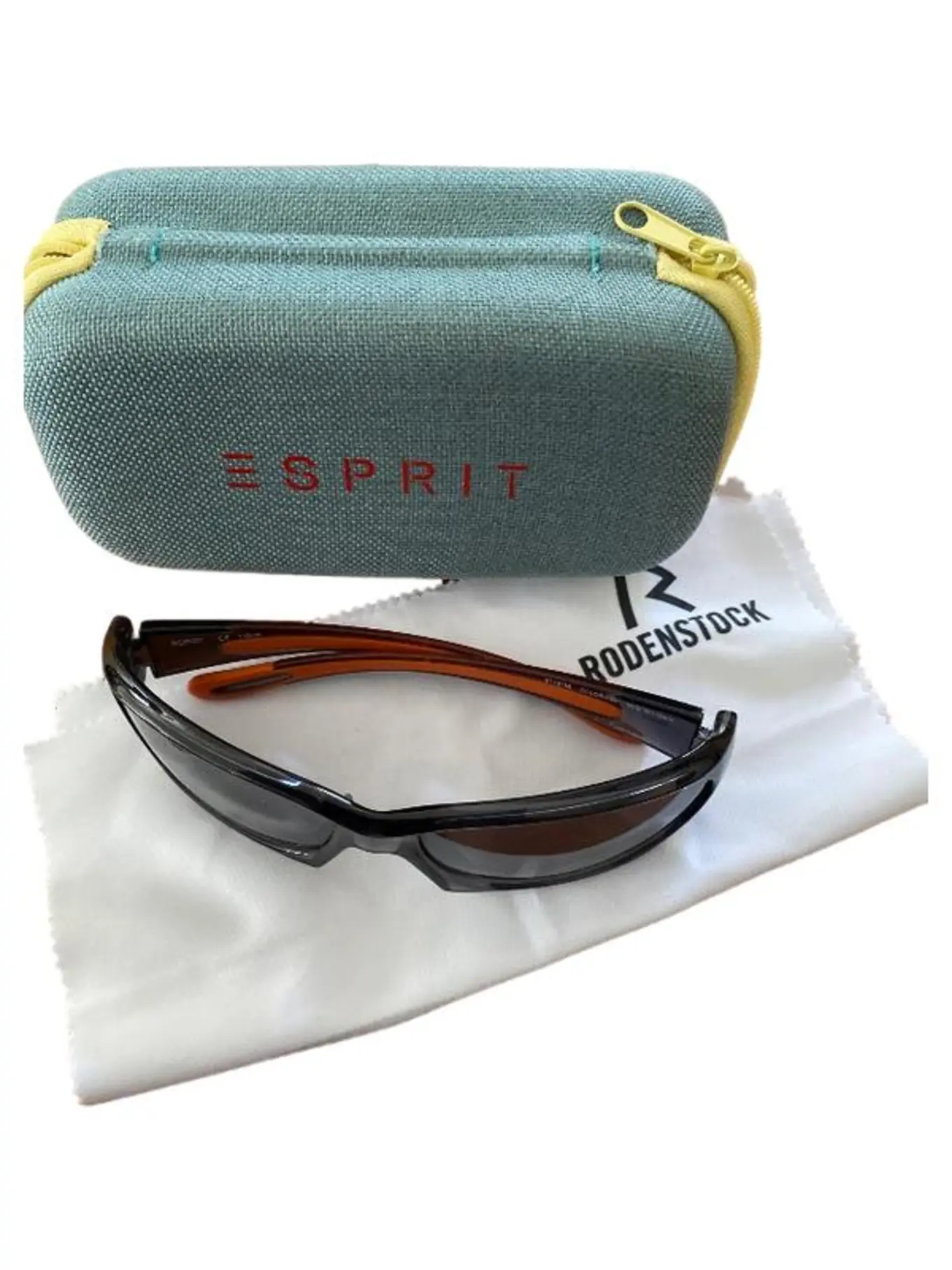 ESPRIT Sonnenbrille Sportlich Schwarz Orange Unisex