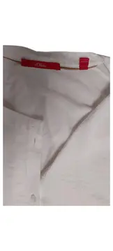 Vorschaubild 6 von Damen Hemdbluse Langarm Weiß Gr. 42/XL Viskose Casual