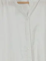 Vorschaubild 4 von Damen Hemdbluse Langarm Weiß Gr. 42/XL Viskose Casual
