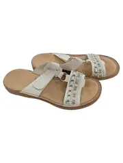 Vorschaubild 1 von Damen Sandalen Gr. 37 Weiß Bohemian Pailletten Perlen Sommer