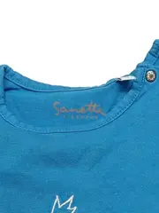 Vorschaubild 3 von Baby T-Shirt Gr. 56 Blau Oktopus Stickerei UV30 Baumwolle