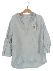 Vorschaubild 1 von Kinder Freizeithemd Gr. 134 Blau Casual Baumwolle Leinen Hemd