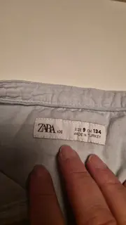 Vorschaubild 5 von Kinder Freizeithemd Gr. 134 Blau Casual Baumwolle Leinen Hemd