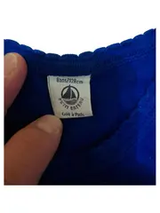 Vorschaubild 2 von T-Shirt Kinder Gr. 128 Blau Basic Kurzarm Baumwolle