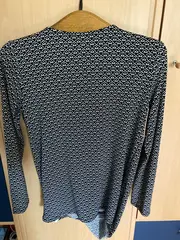 Vorschaubild 2 von Damen Langarmshirt Gr. 36/S Geometrisch Mehrfarbig Casual