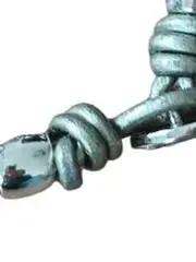 Vorschaubild 5 von Damen Armband Leder Silber mit Perlen Strass Tricolor 20cm