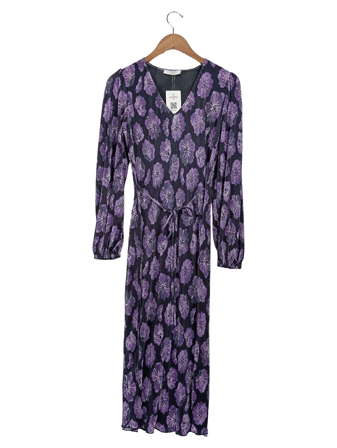 FREEBIRD Damen festliches Midikleid 34;XS Blumenmuster Elegant Mehrfarbig