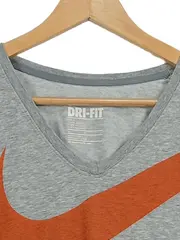 Vorschaubild 4 von Dri-Fit Damen Sport Shirt V-Ausschnitt Swoosh Grau Gr. XL