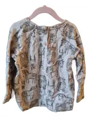 Vorschaubild 2 von Kinder Langarmshirt Tiermotiv Hase Bär Pferd Rosa Gr. 110