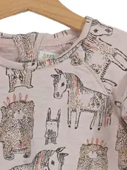 Vorschaubild 4 von Kinder Langarmshirt Tiermotiv Hase Bär Pferd Rosa Gr. 110
