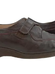 Vorschaubild 3 von Herren Monkstrap Schuhe Leder Braun Klettverschluss Gr. 42