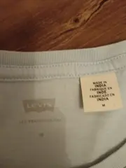 Vorschaubild 5 von Damen T-Shirt Gr. M Hellblau Batwing Logo Kurzarm Baumwolle