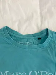 Vorschaubild 3 von T-Shirt Herren Türkis Gr. 52/XL Baumwolle Casual Logo-Print