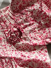 Vorschaubild 2 von Mädchen Bluse Gr. 110 Mehrfarbig Blumenmuster Kurzarm Casual