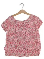 Vorschaubild 1 von Mädchen Bluse Gr. 110 Mehrfarbig Blumenmuster Kurzarm Casual