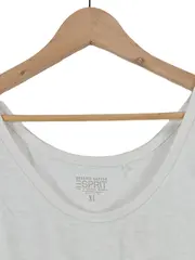 Vorschaubild 2 von Damen Unterhemd Tanktop Basic Weiß Gr. XL Bio-Baumwolle