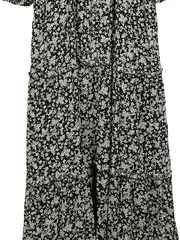 Vorschaubild 4 von Damen Blusenkleid Gr. 36 S geblümt Mehrfarbig Midi Viskose
