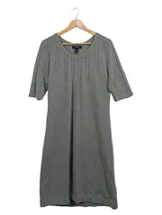Vorschaubild 1 von Damen Strickkleid Grau Gr. 44-46 Zopfstrickmuster Casual