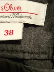 Vorschaubild 3 von Stoffhose Damen Gr. 38 Schwarz Chino Baumwolle Uni L27