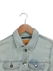 Vorschaubild 3 von Damen Jeansjacke Gr. 34/XS Hellblau Denim Jacke Casual