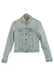 Vorschaubild 1 von Damen Jeansjacke Gr. 34/XS Hellblau Denim Jacke Casual