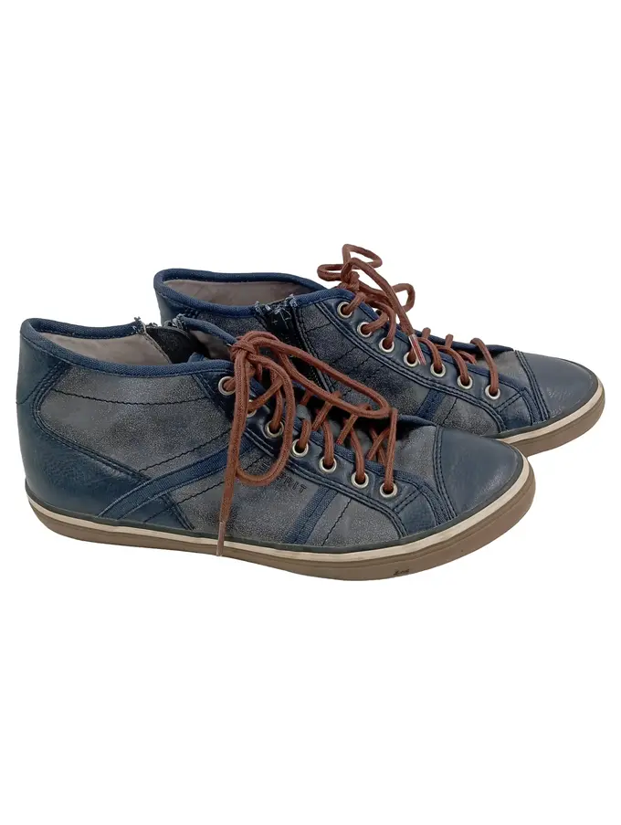 ESPRIT Damen Sneaker high 38 Blau Casual Schnürschuhe