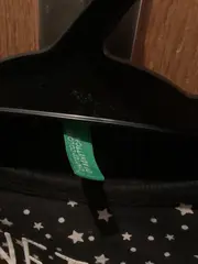 Vorschaubild 2 von Langarmshirt Kinder Gr. XS/116 Schwarz Sterne
