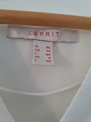 Vorschaubild 5 von Damen Bluse Weiß V-Ausschnitt Langarm Elegant Gr. 36/S