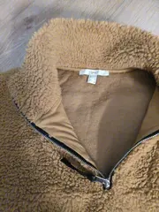 Vorschaubild 2 von Damen Teddy Fleecepullover Braun Gr. 36, S Casual