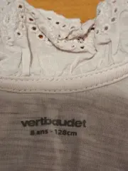 Vorschaubild 4 von Mädchen T-Shirt Ärmellos Rosa Spitze Rüschen Gr. 128