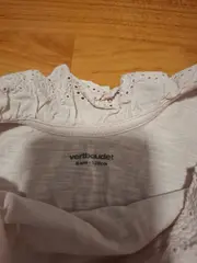 Vorschaubild 3 von Mädchen T-Shirt Ärmellos Rosa Spitze Rüschen Gr. 128