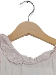 Vorschaubild 2 von Mädchen T-Shirt Ärmellos Rosa Spitze Rüschen Gr. 128
