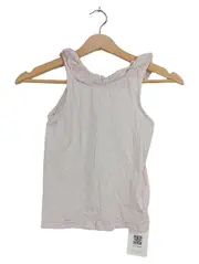 Vorschaubild 1 von Mädchen T-Shirt Ärmellos Rosa Spitze Rüschen Gr. 128
