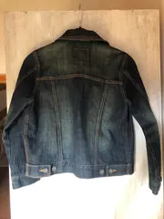 Vorschaubild 2 von Herren Jeansjacke Blau Gr. 44/XS Casual Uni Baumwolle Langarm