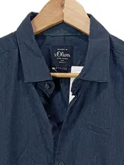 Vorschaubild 2 von Herren Freizeithemd Langarm Blau Kariert Gr. XL Baumwolle