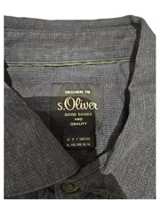 Vorschaubild 4 von Herren Freizeithemd Langarm Blau Kariert Gr. XL Baumwolle